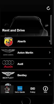 Luxury Car Rental android App screenshot 3